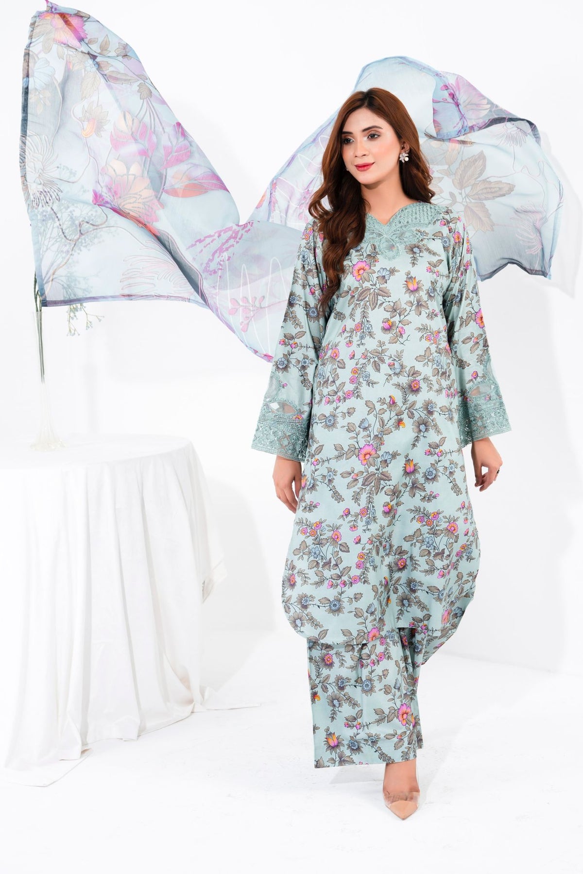 Maha Gul 3 Piece - Blue