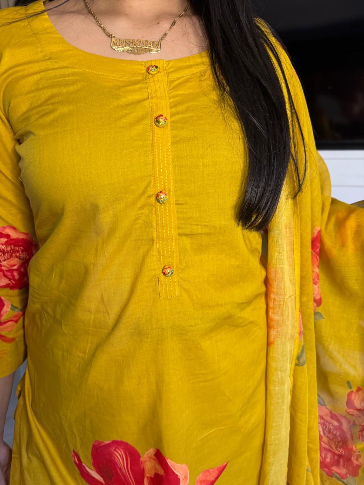 Yana 3pc Indian Cotton Kameez U2-E4/5