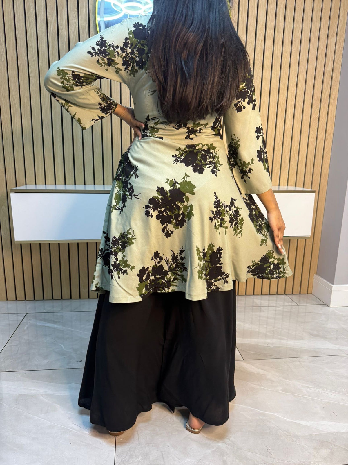 Hinan Umbrella Frock With Plazzo Trouser