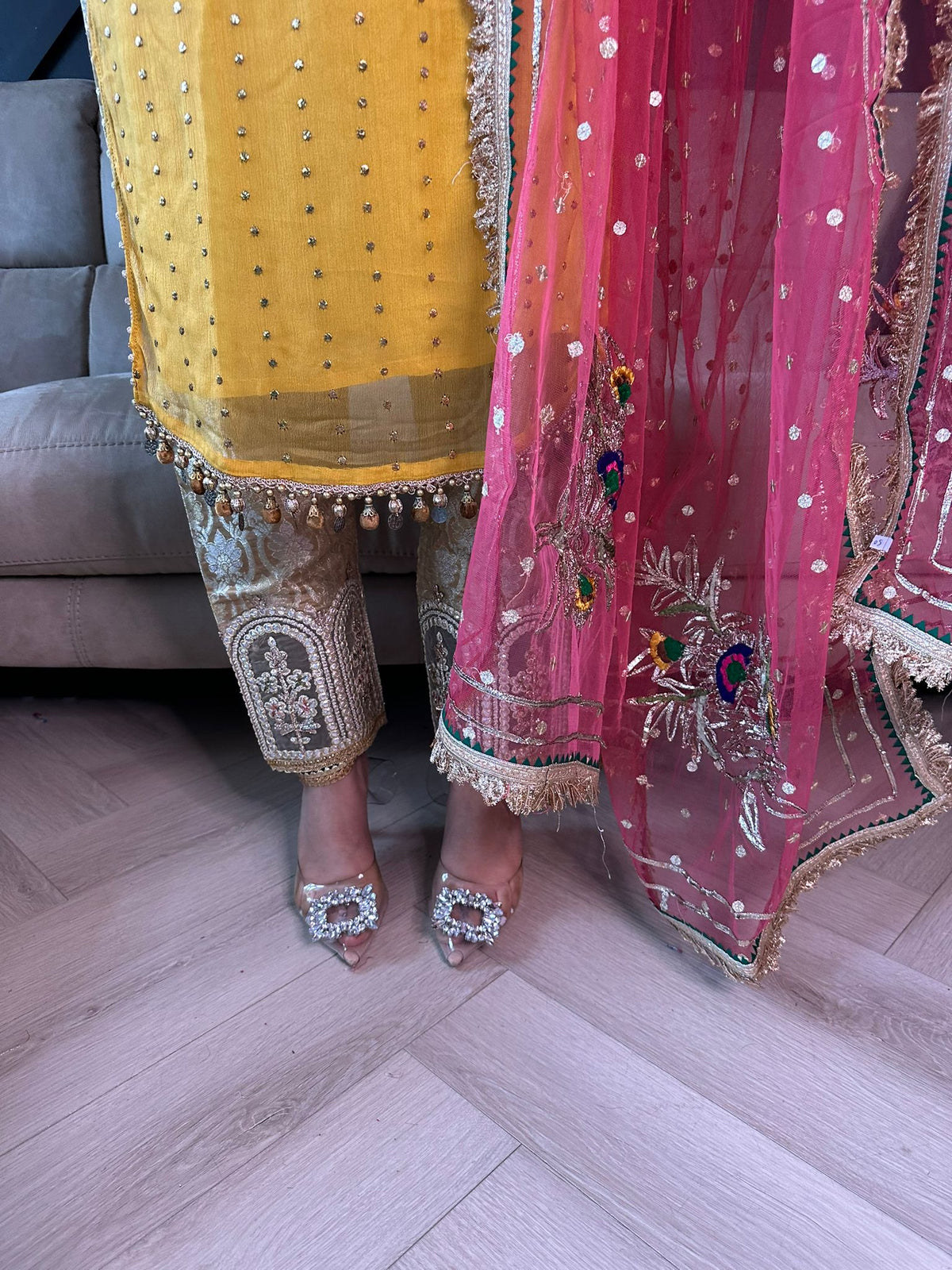 Khuda Baksh - Yellow and Pink