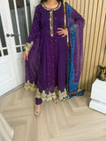 Farrah 3 Piece Maxi - purple D2-D3