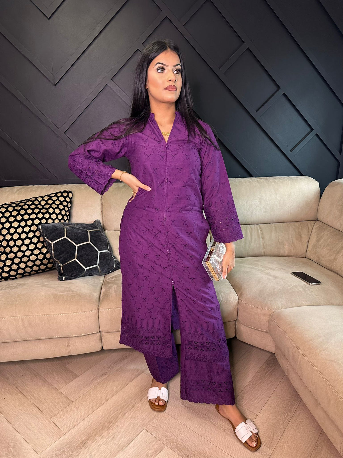 Sumayah 2Pc by Raniya - Purple