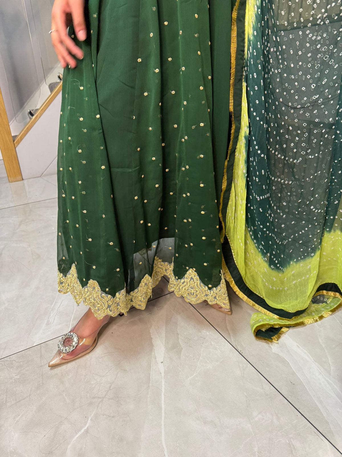 Farrah 3 Piece Maxi - Green D2-D3