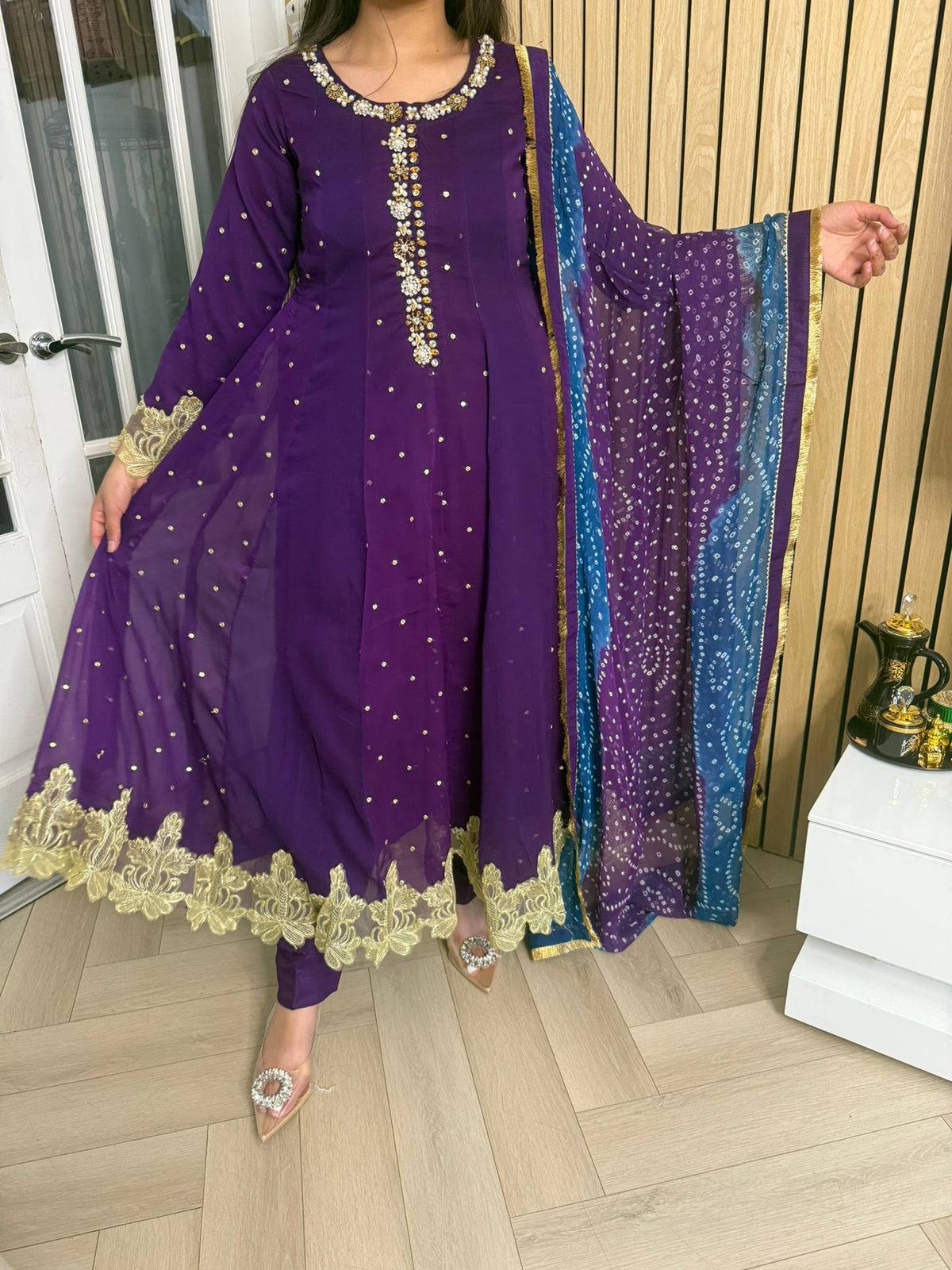 Farrah 3 Piece Maxi - purple D2-D3