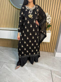 Marwa luxury 3pc chiffon suit with matching Dupata