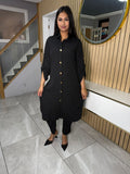 Peach Republic 2pc Black Co-ord U5-A4