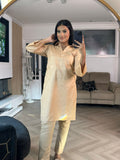Mira Pocket Khaddar Co-ord - Beige