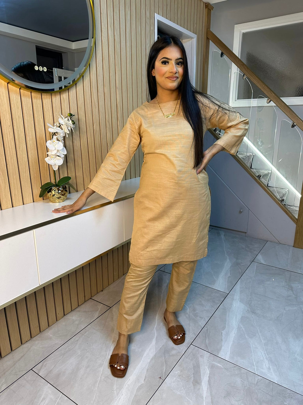 Zee Khaddar 2pc Plain Co-ord