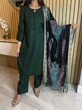 Marvi 3pc suits with Kashmiri Shawls with mirrors