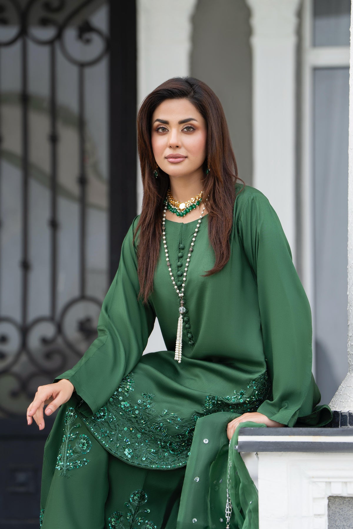Zimal Farshi Silk Suits by Raniya.H