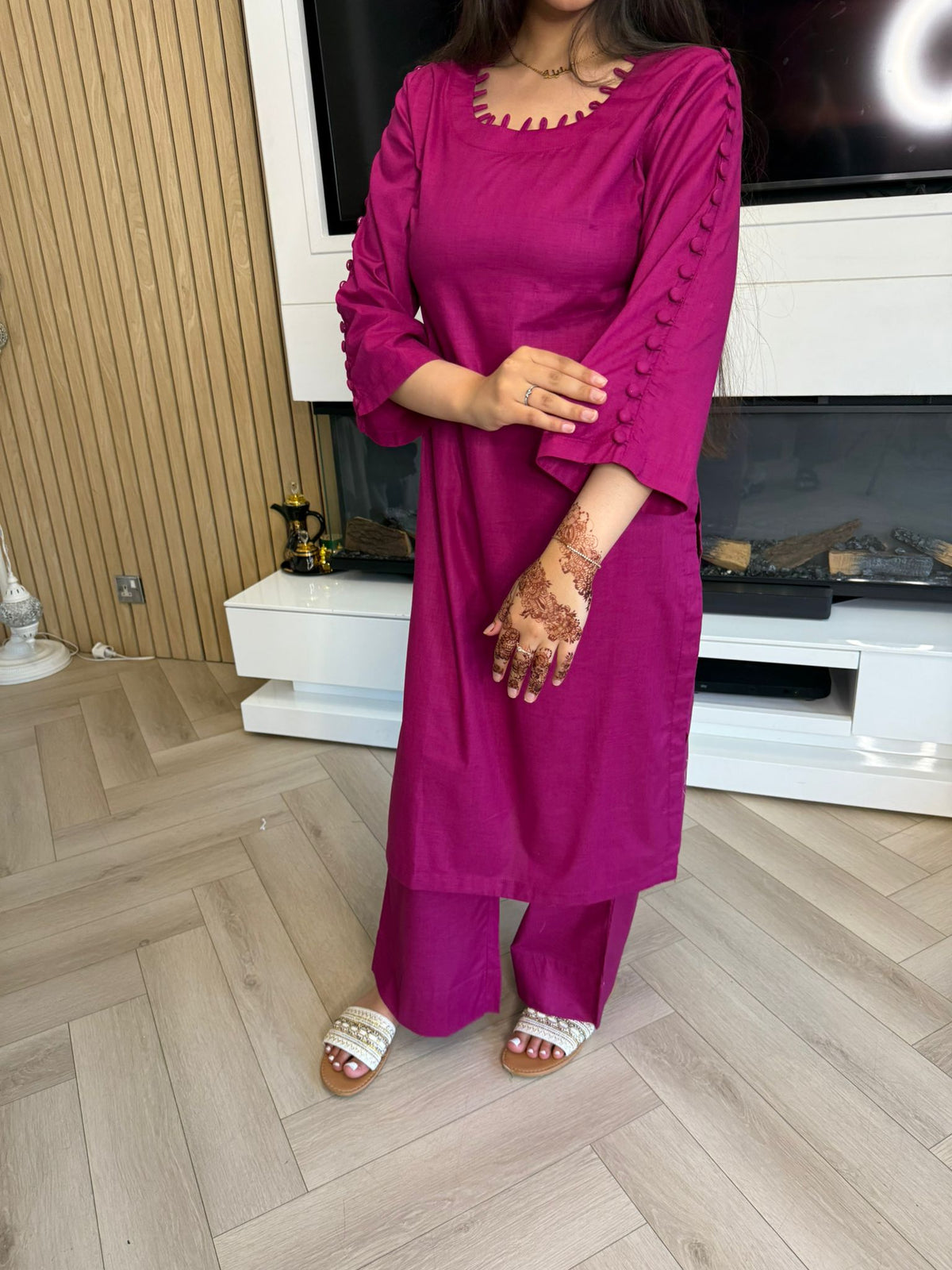 Bella Cotton Loop Neck 2pc Co-ord