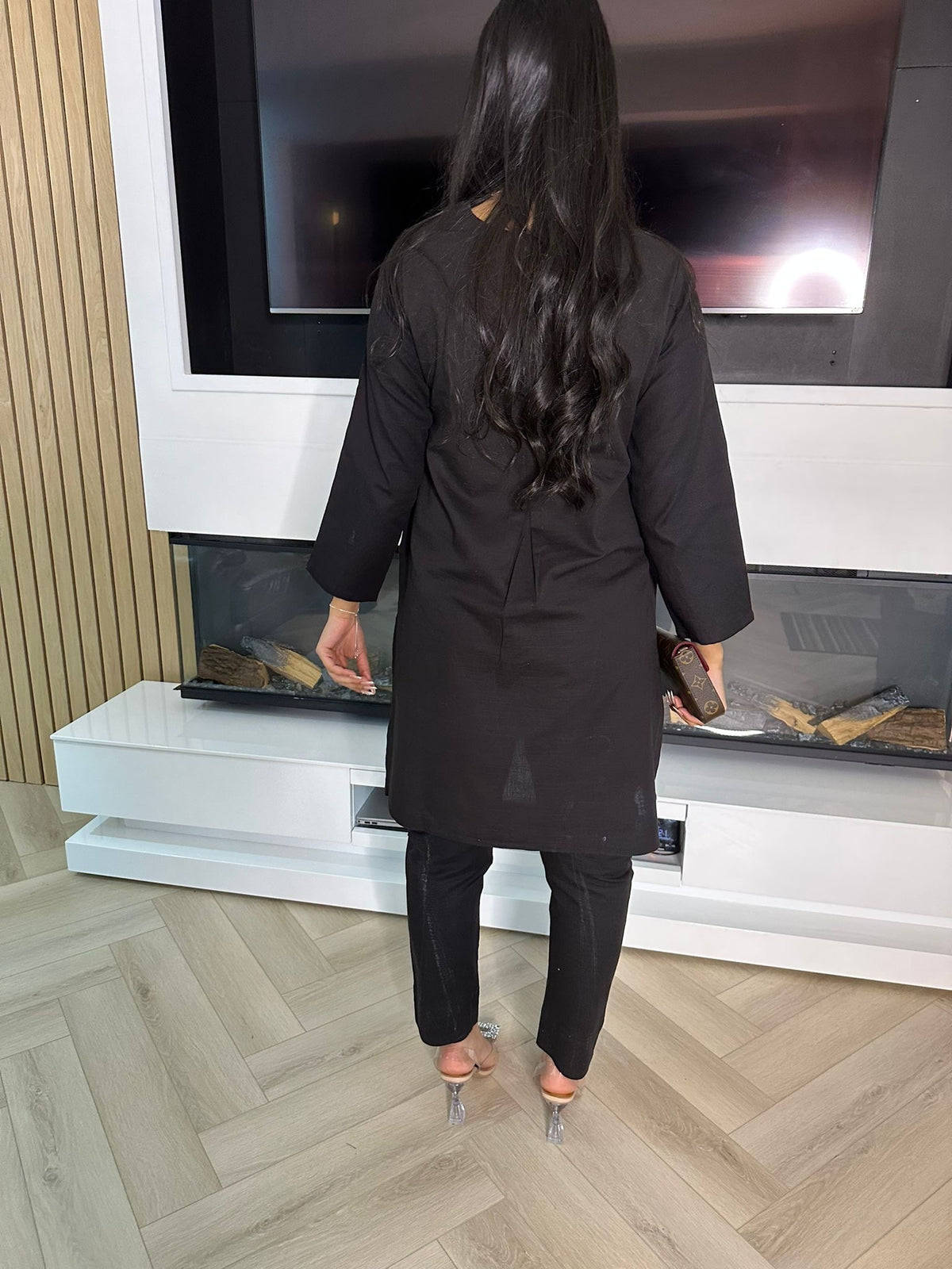 Zee Khaddar Co-ord - Black D2-C3