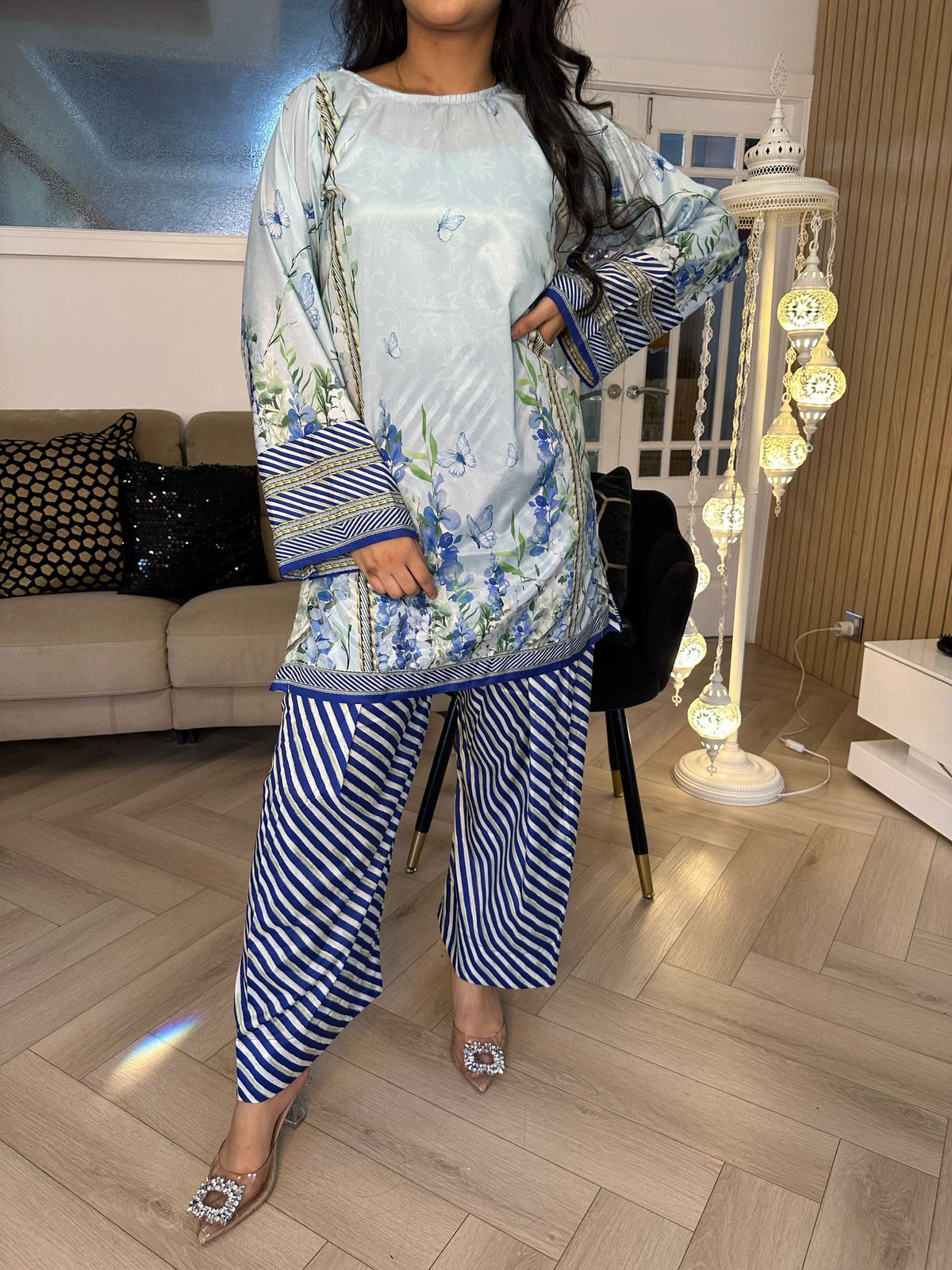 Designer By Ally’s Silk 2pc Co-Ord D1-C