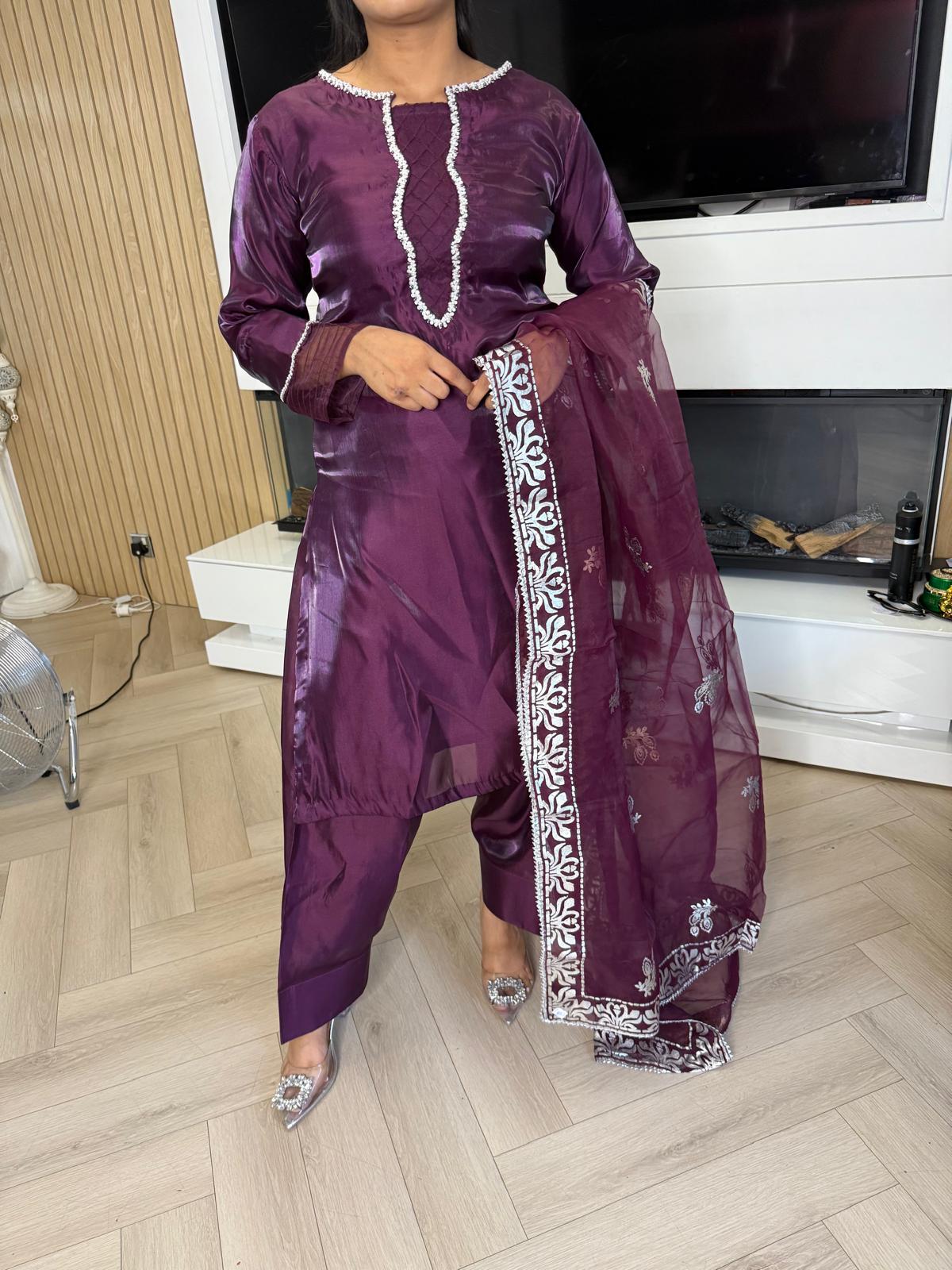 Designer By Ally’s 3pc Luxury Silk U3-E5
