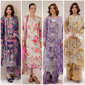 Adan Libas 3pc Printed Lawn Suit With Plazzo and printed Dupata