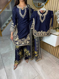 Sakina 3pc Mother suits & 2 PC Daughter Viscous Suit With Printed Plazzo U3-D3