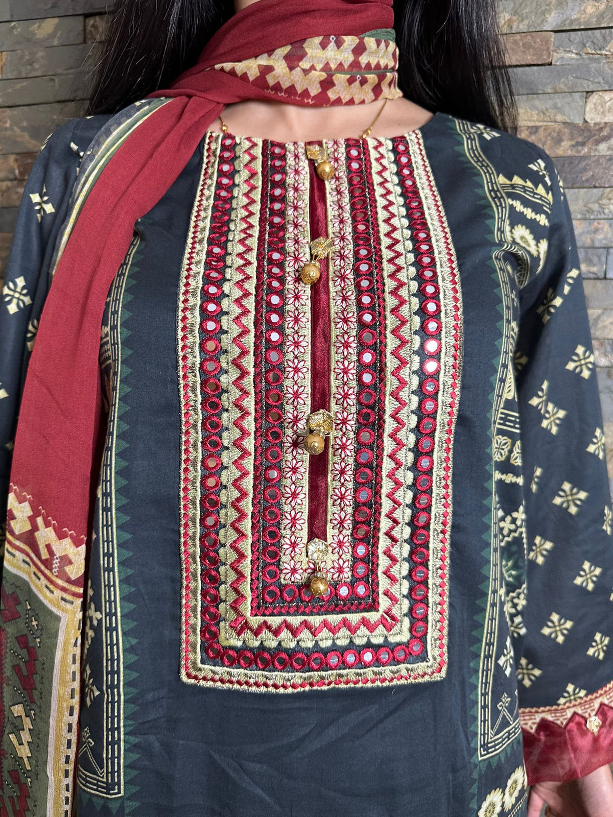 Naina Lawn Collection by Raniya  - Navy