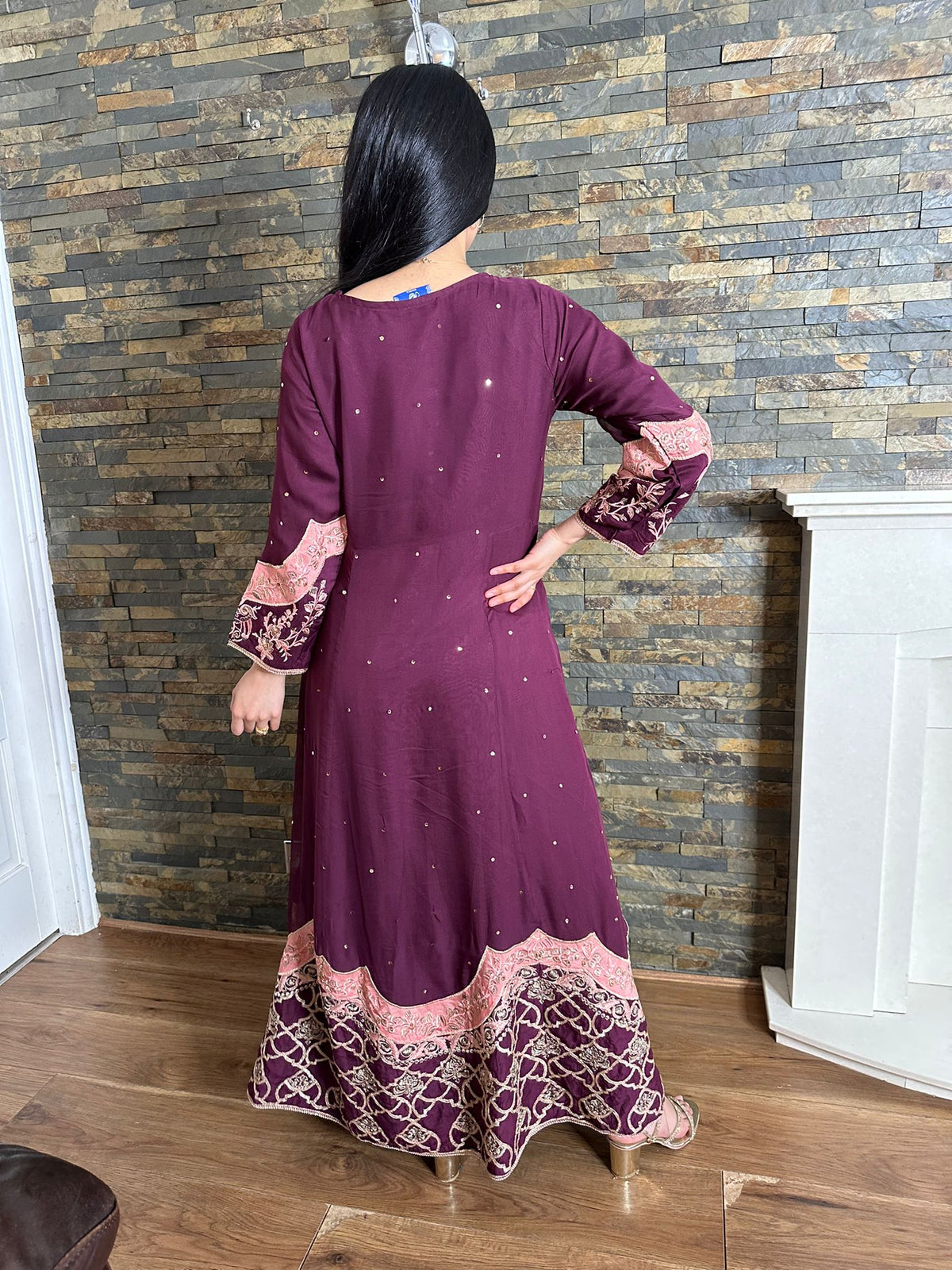 Rafia Designer Maxi - Plum