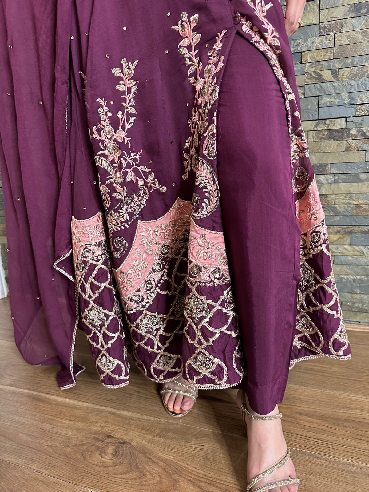 Rafia Designer Maxi - Plum