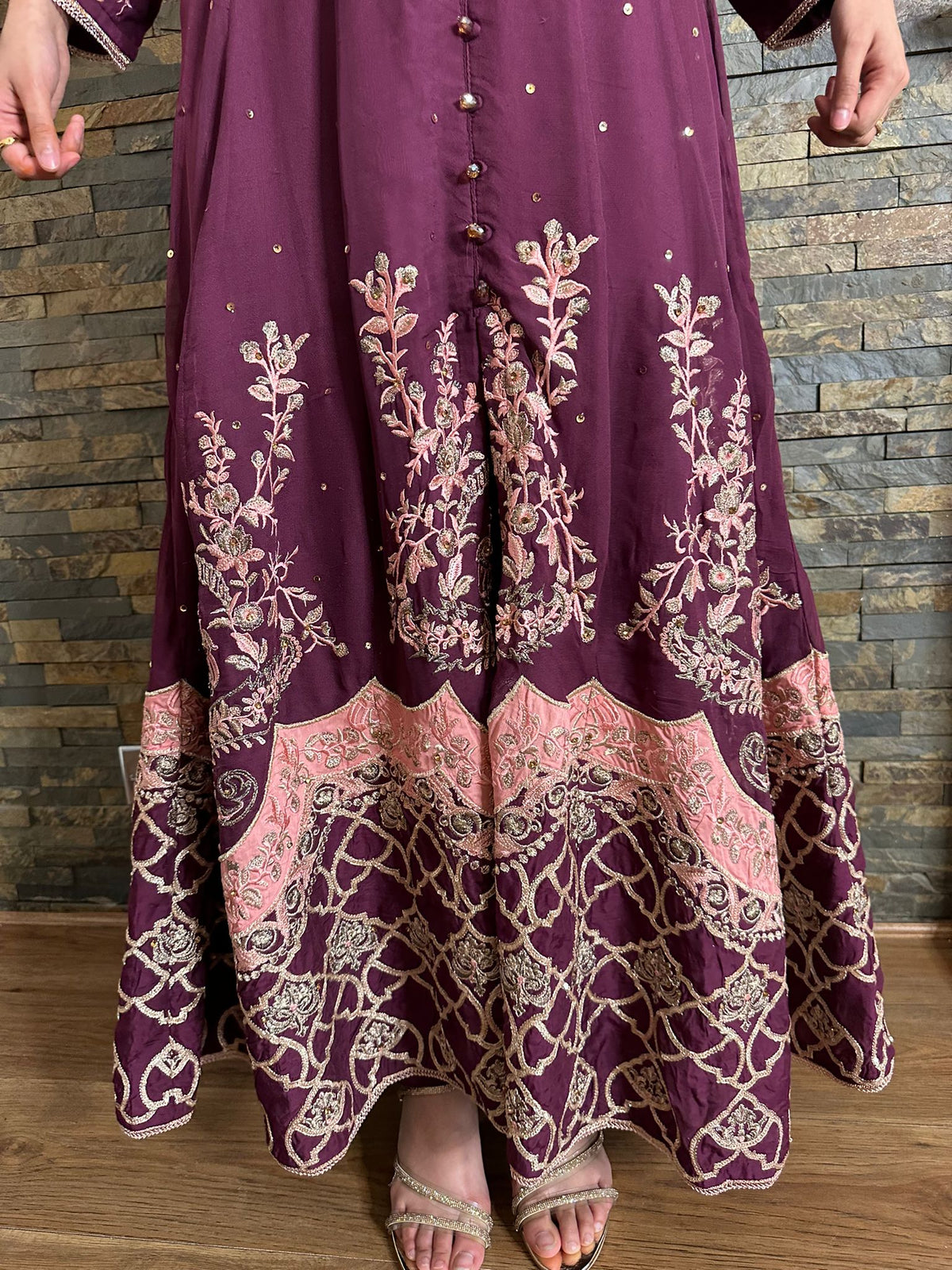 Rafia Designer Maxi - Plum