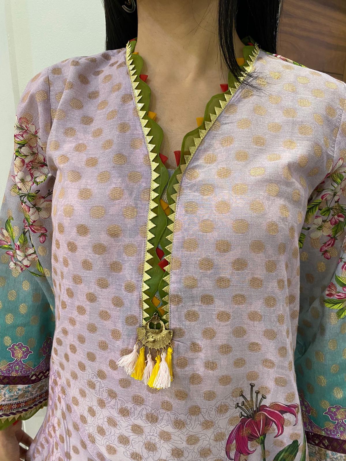 Tawakal kurta  - lilac