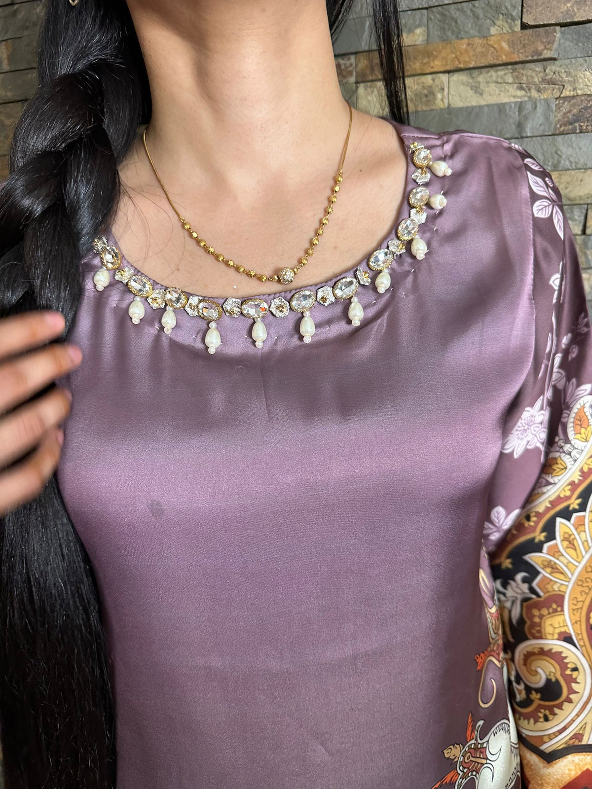 Luxury Silk by Raniya - Mauve
