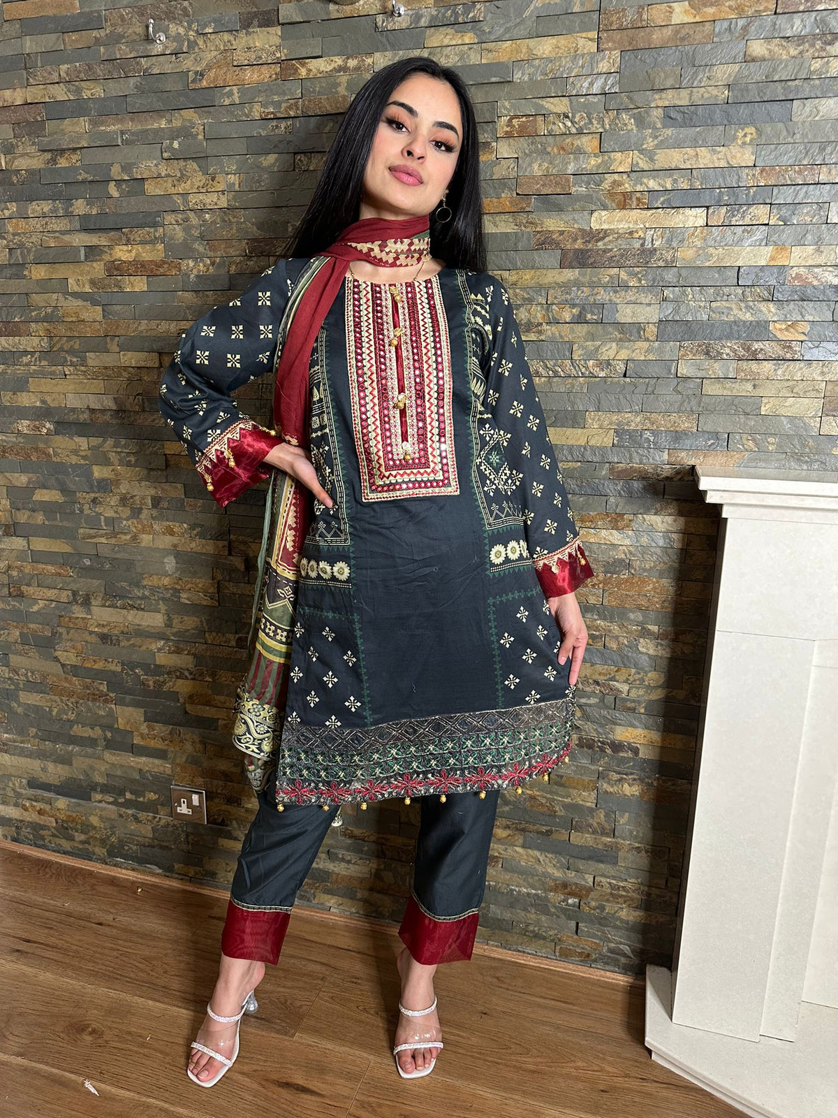 Naina Lawn Collection by Raniya  - Navy