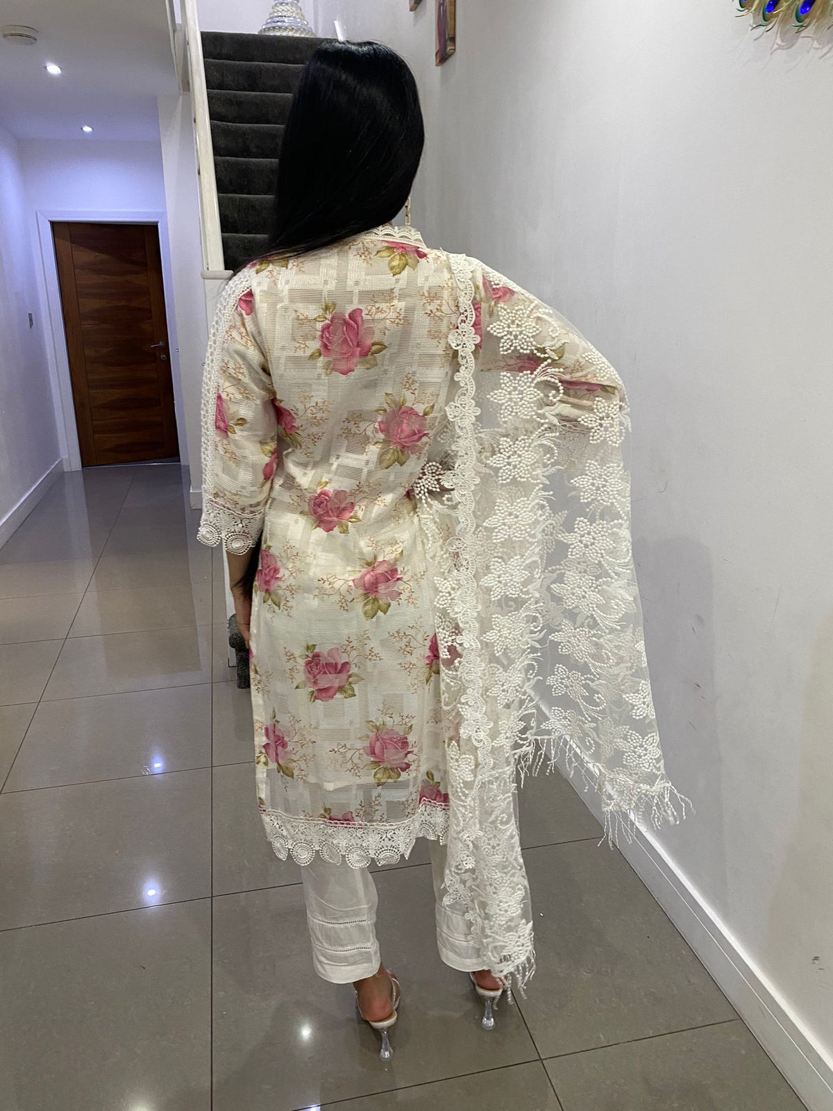Dania - Cream/ Pink