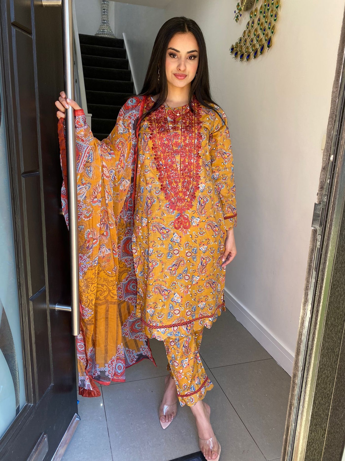 Raniya Eid 2023 - Orange U4-A2 – Zee Boutique