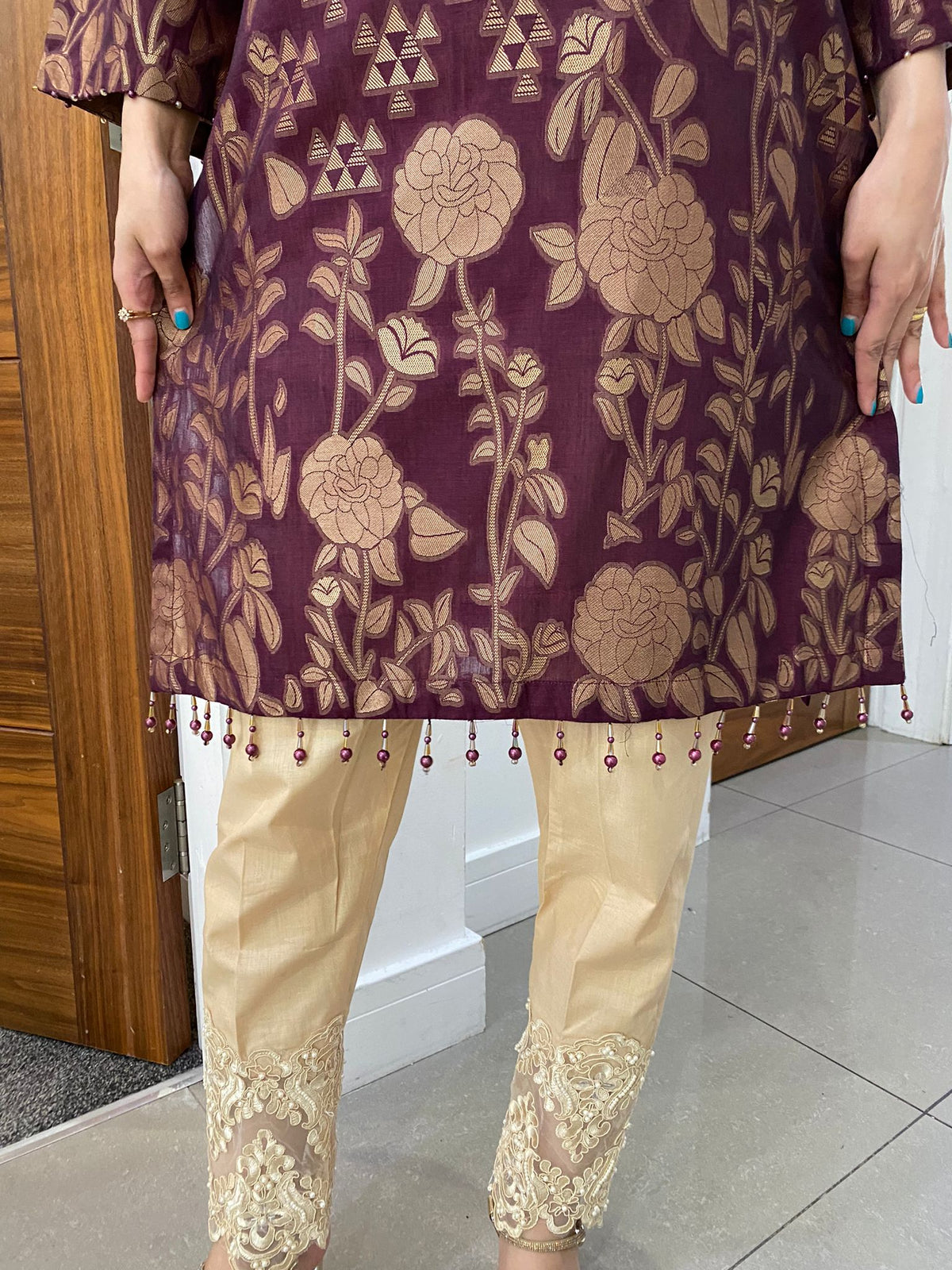 Tawakkal kurta- Purple