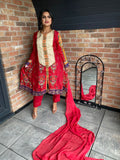 Rafia - Red/Cream U1-B5