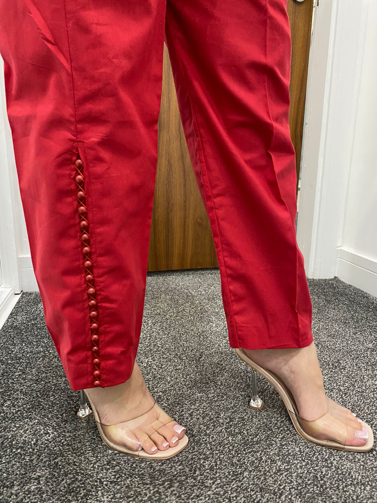 Button Trouser - Red