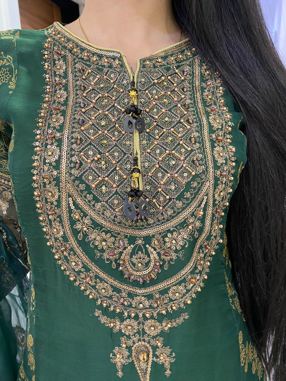 Isma gharara 3pc - Green