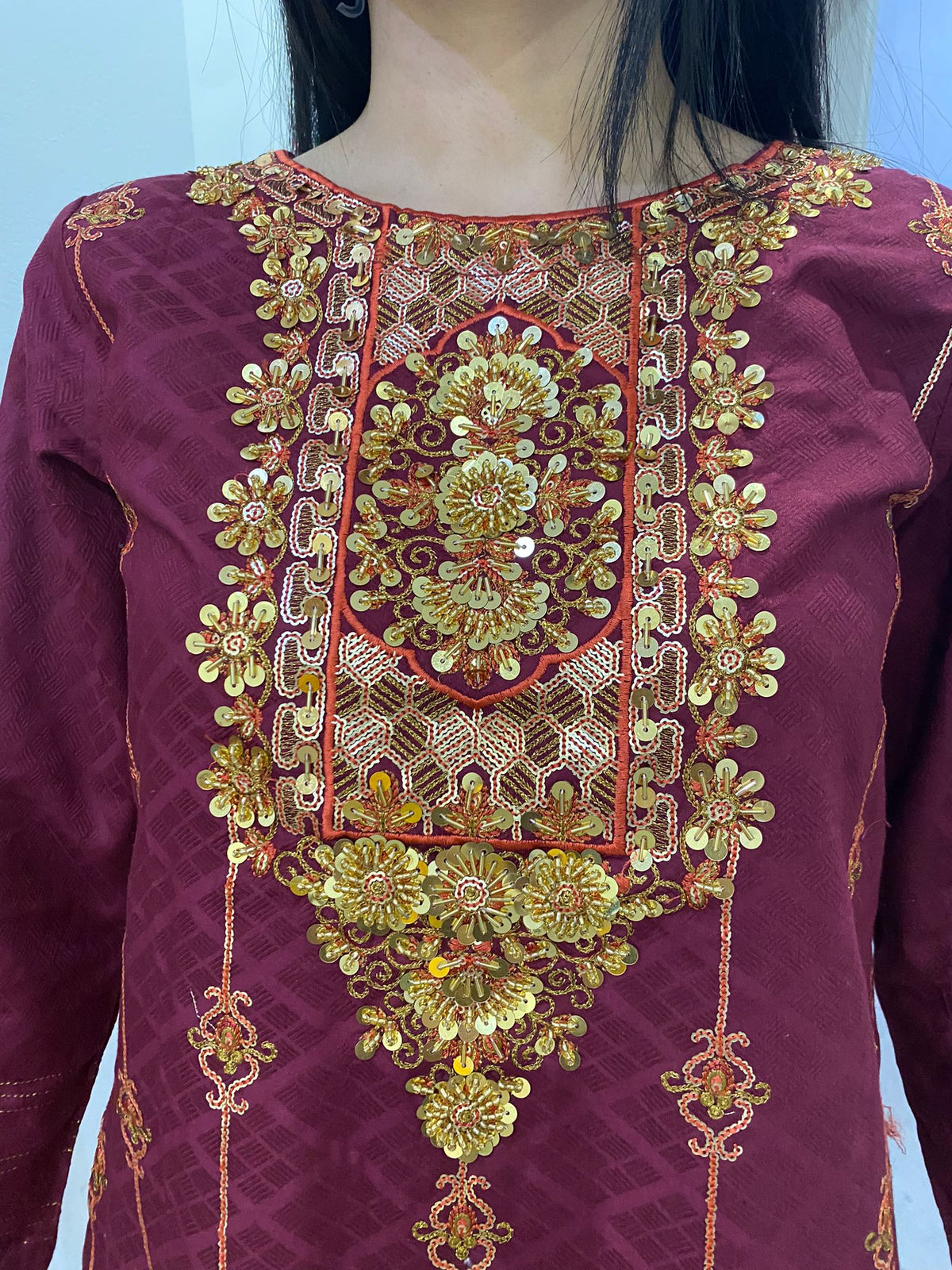 Palwasha Kurta - Red