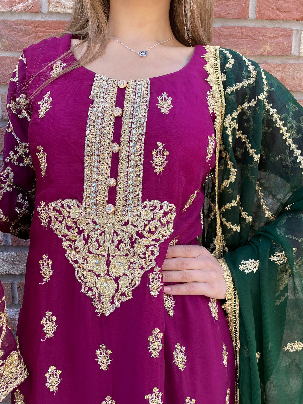 Mina Kumari - Purple/Green