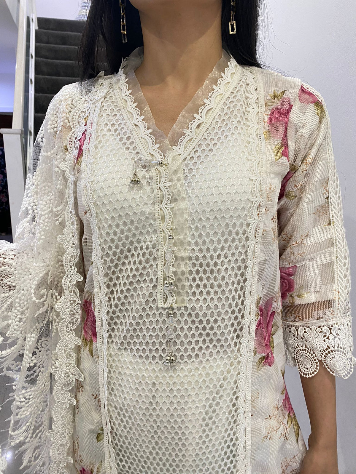Dania - Cream/ Pink